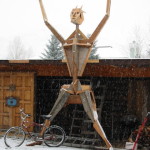 Burning Man skeleton
